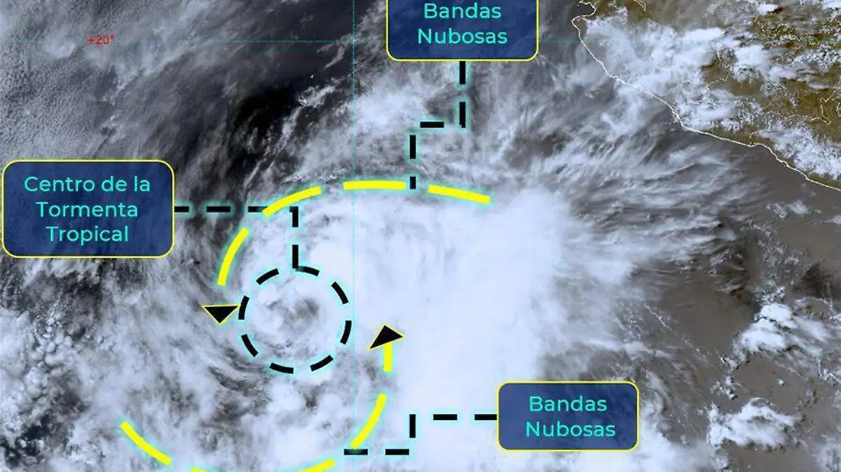 Tormenta tropical Blanca SMN
