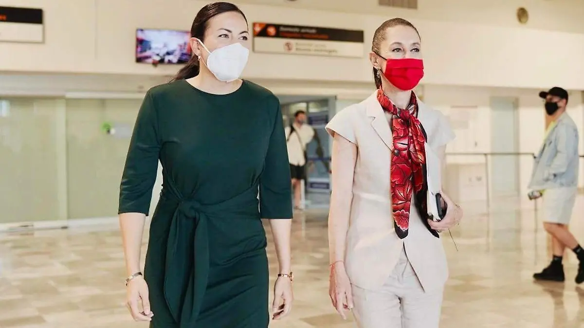 Claudia Sheinbaum llega a La Paz