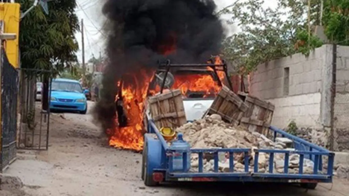 Incendio Auto vehiculo