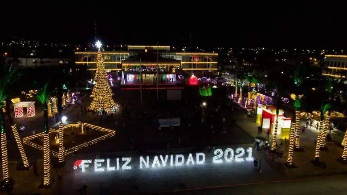 Limitan horario de luces navideñas