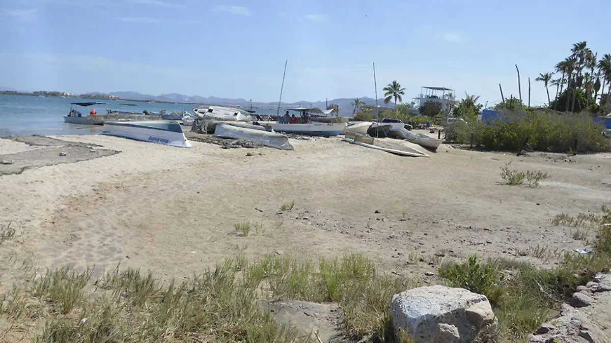 Manglar pescadores lanchas La Paz