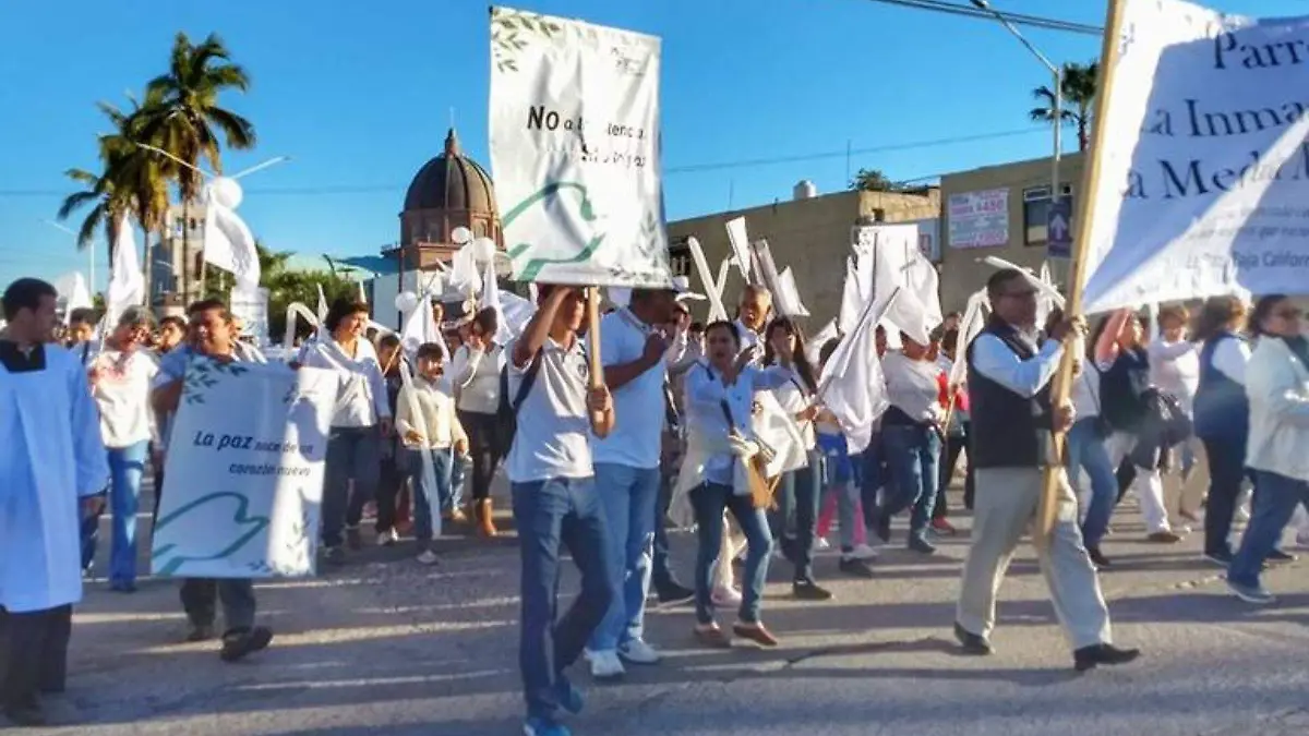 Marcha anti aborto La Paz