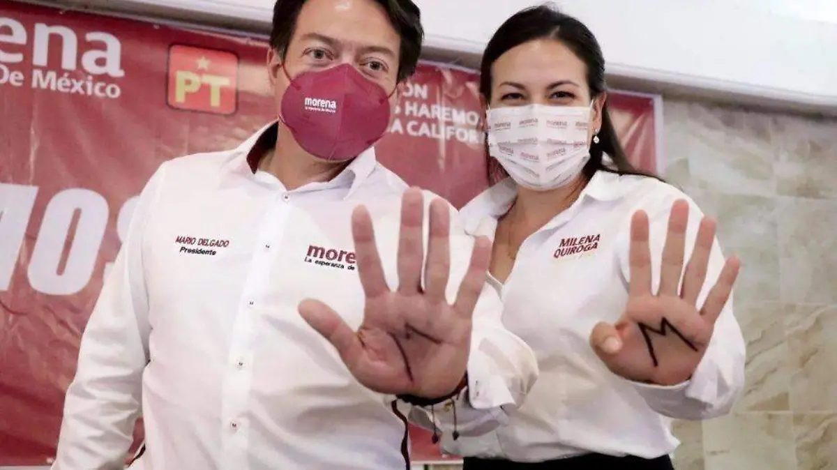 Milena Quiroga Mario Delgado