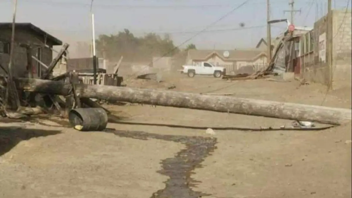 fuertes vientos en Bahía Tortugas