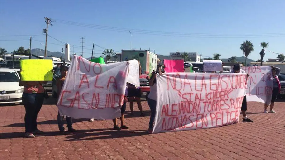 Protesta gasolinera 1