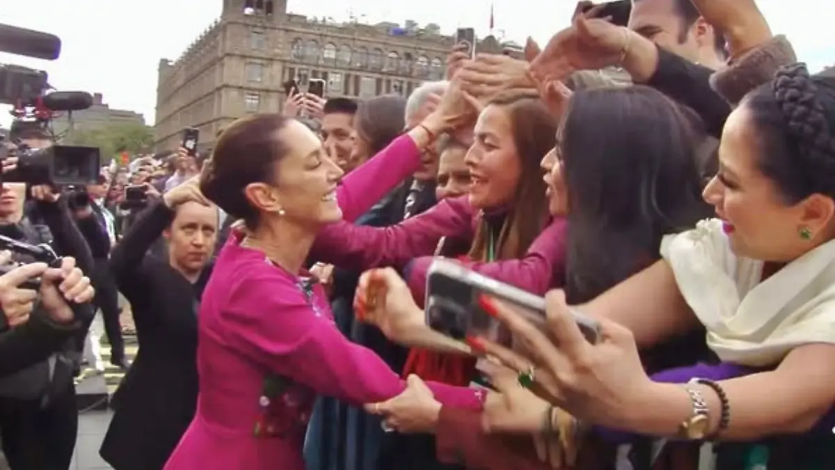 milena quiroga en el informe de claudia sheinbaum