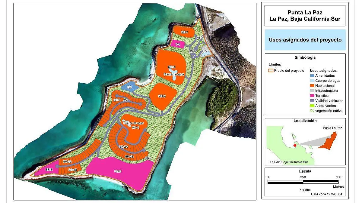 usos asignados del proyecto punta la paz