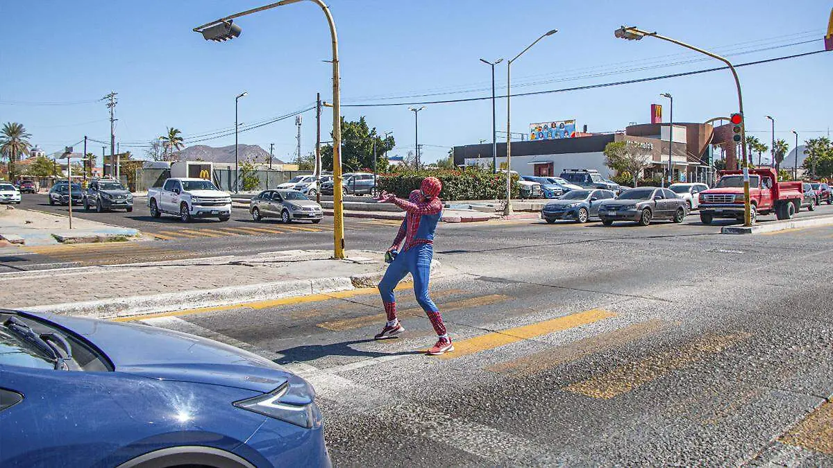 spiderman semaforo la paz amplio