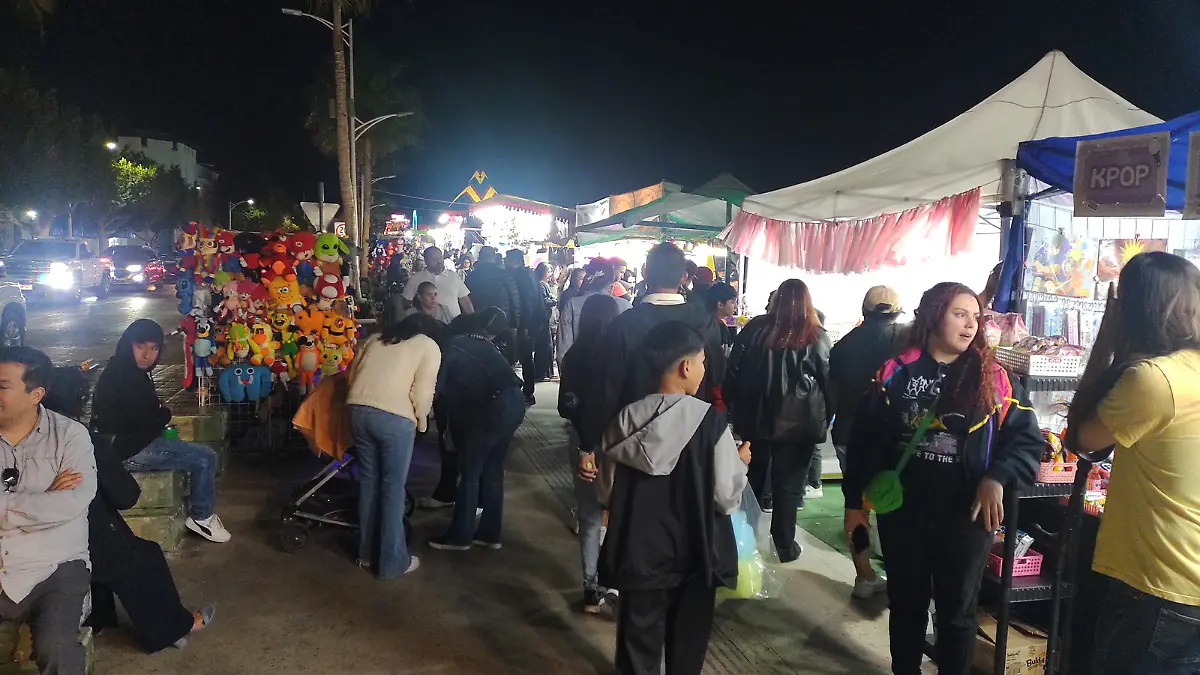 comerciantes en el carnavalito de la paz