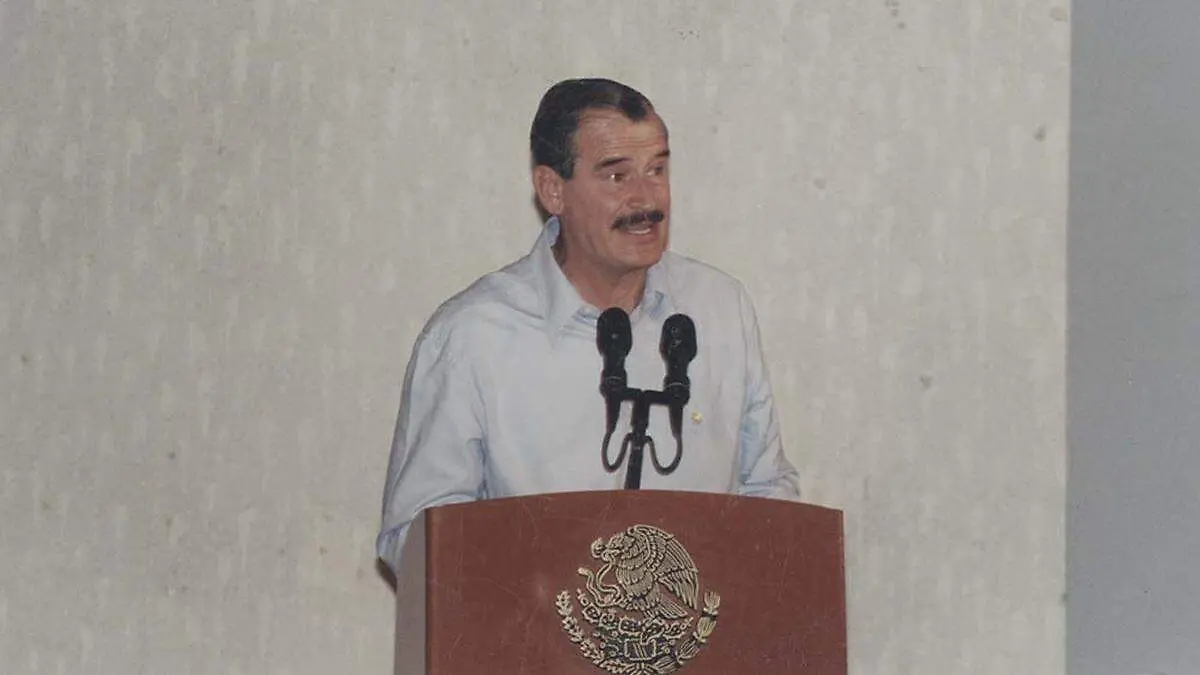 Vicente Fox en 2003 en la paz
