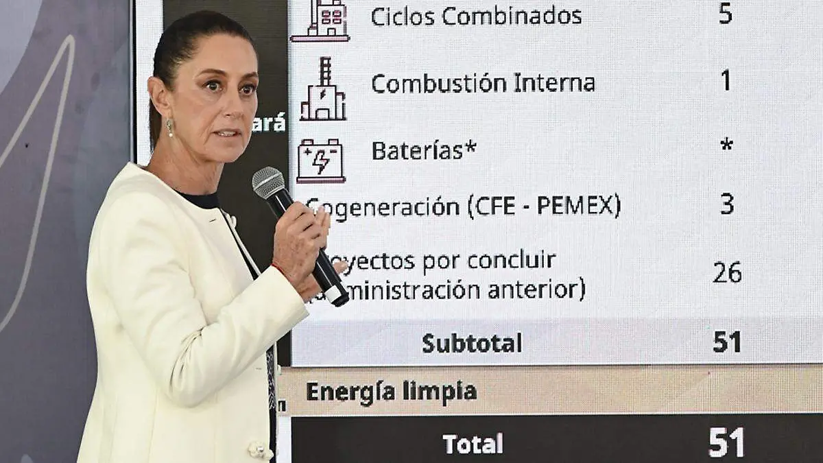 claudia sheinbaum central combustion los cabos