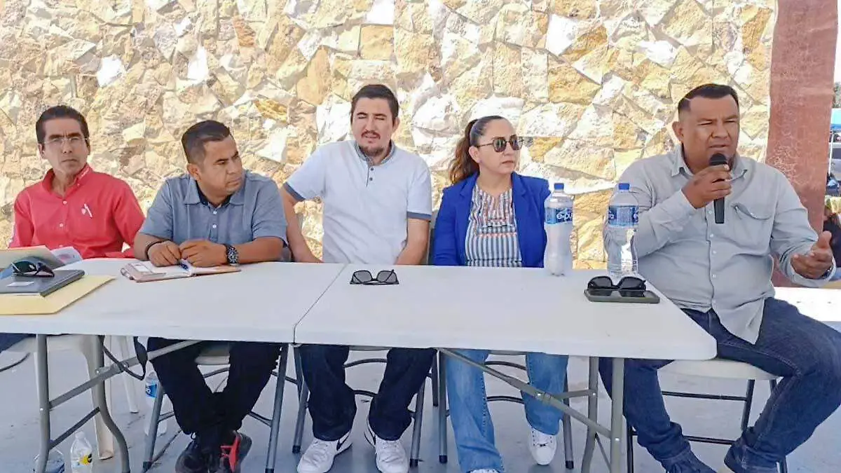 donde se manifestaron los maestros