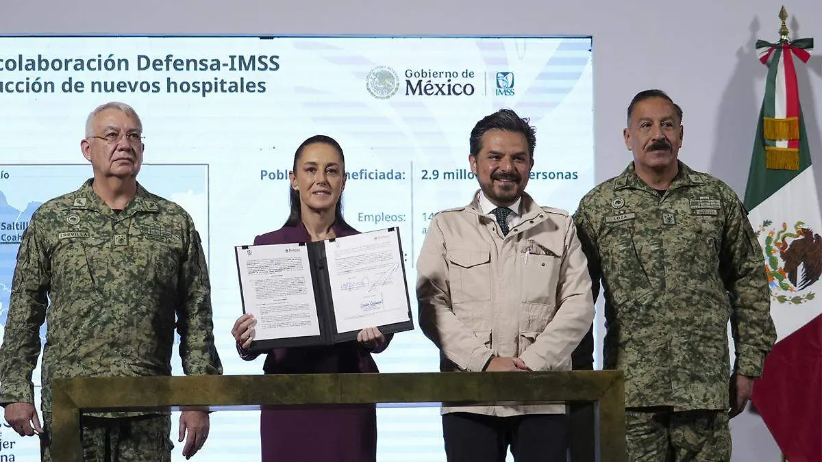 imss sedena claudia sheinbaum convenio hospitales