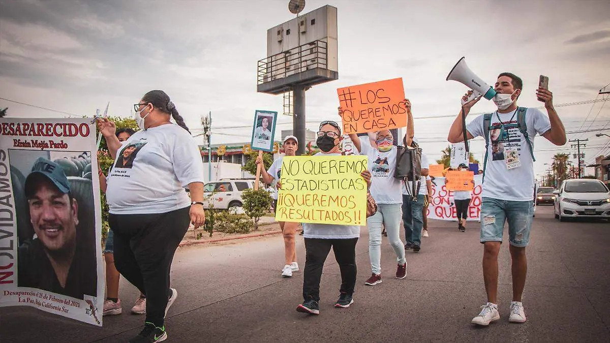 protesta desaparecidos bcs