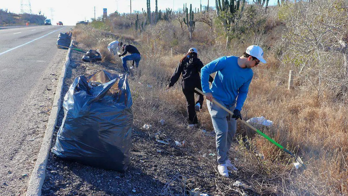 Retiran basura y maleza en caminos de Cabo San Lucas