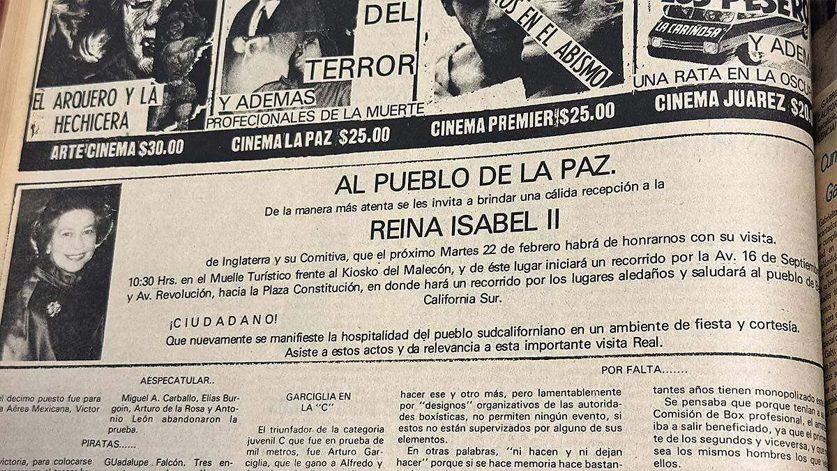 cuantos anuncios hicieron sobre la visita de la reina isabel II