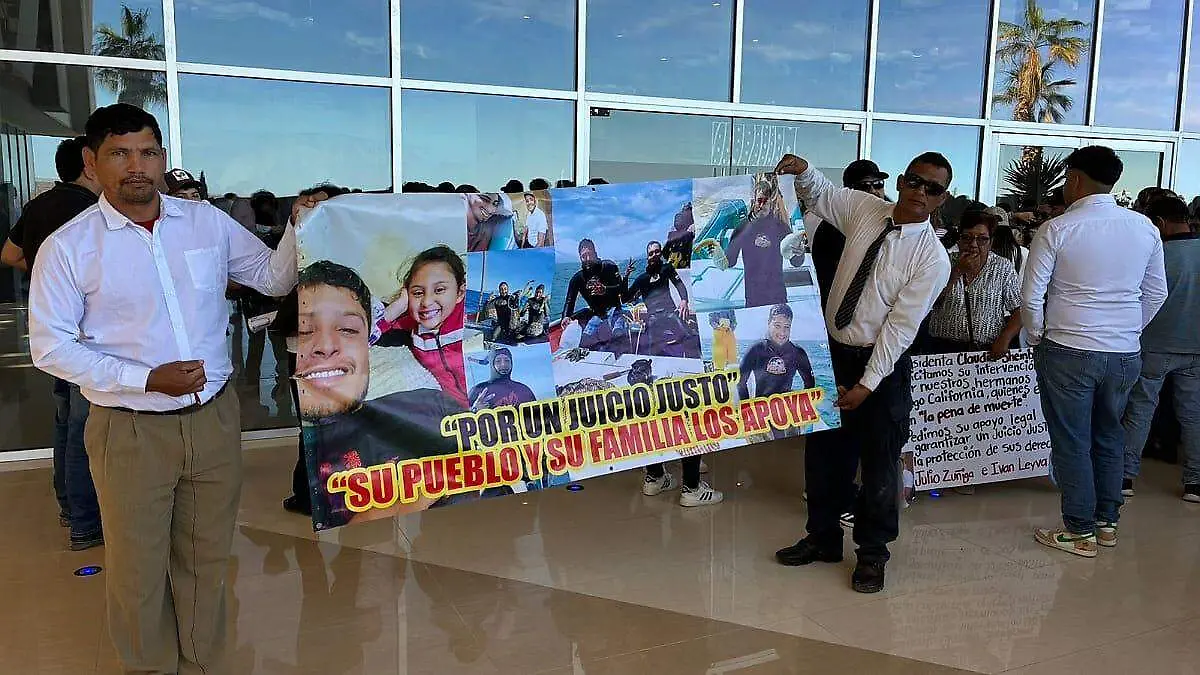 manifestacion por pescadores de san carlos