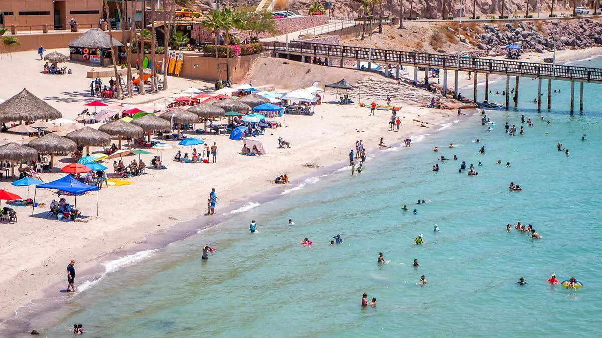 playas de la paz calor