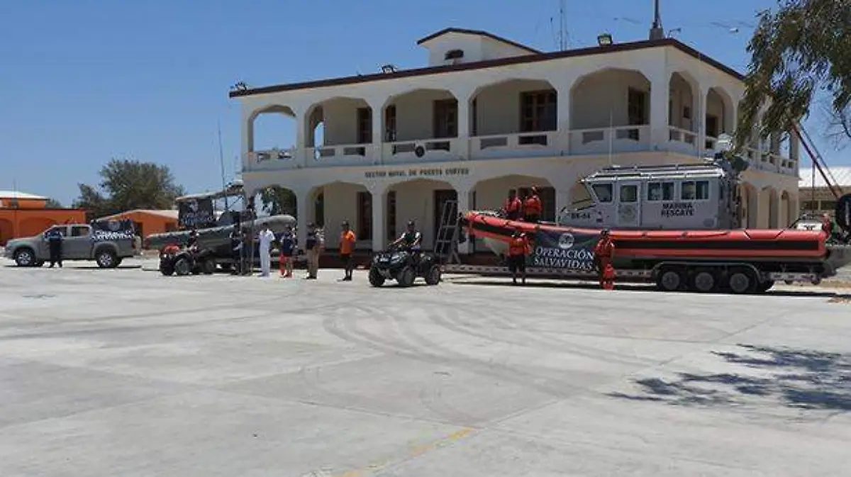 La Secretaria de Marina- Armada de México del Sector Naval de Puerto Cortez, inicio el operativo.