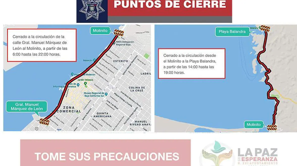 cierre de calles