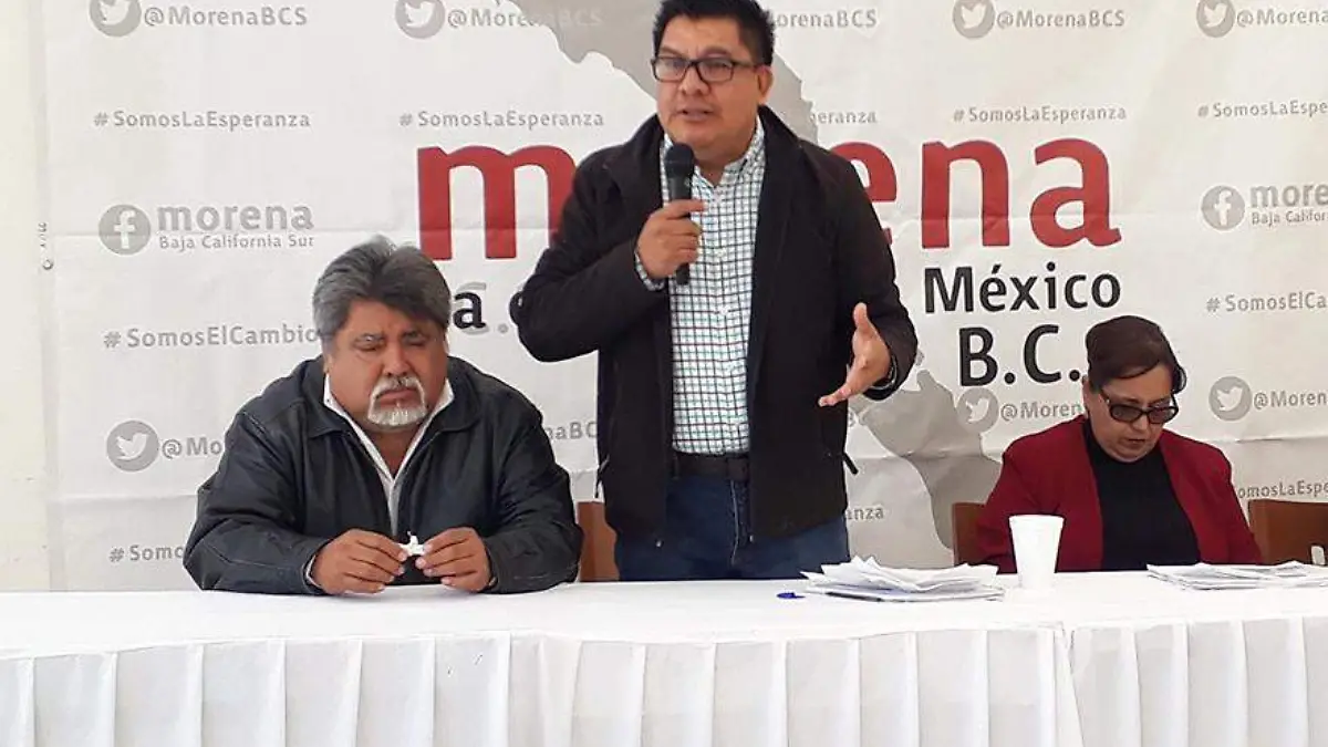 El dirigente estatal de MORENA.