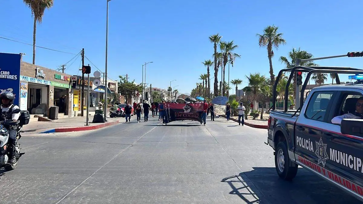 movilizacion magisterial en Los Cabos 2