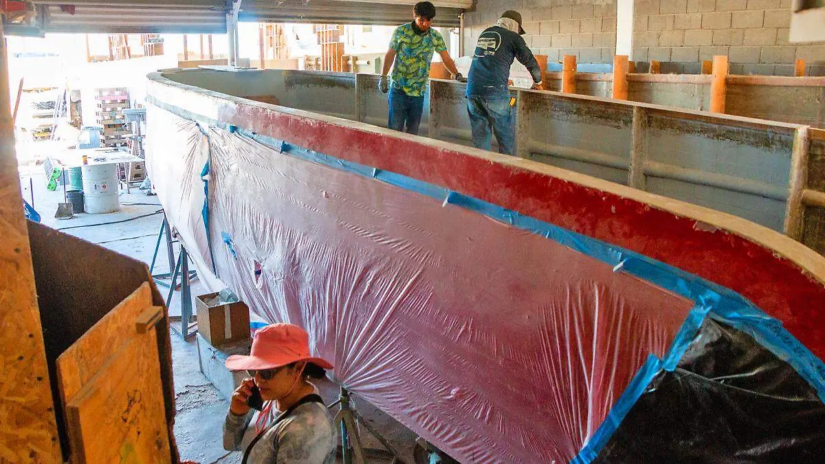 barco bombero toma lateral