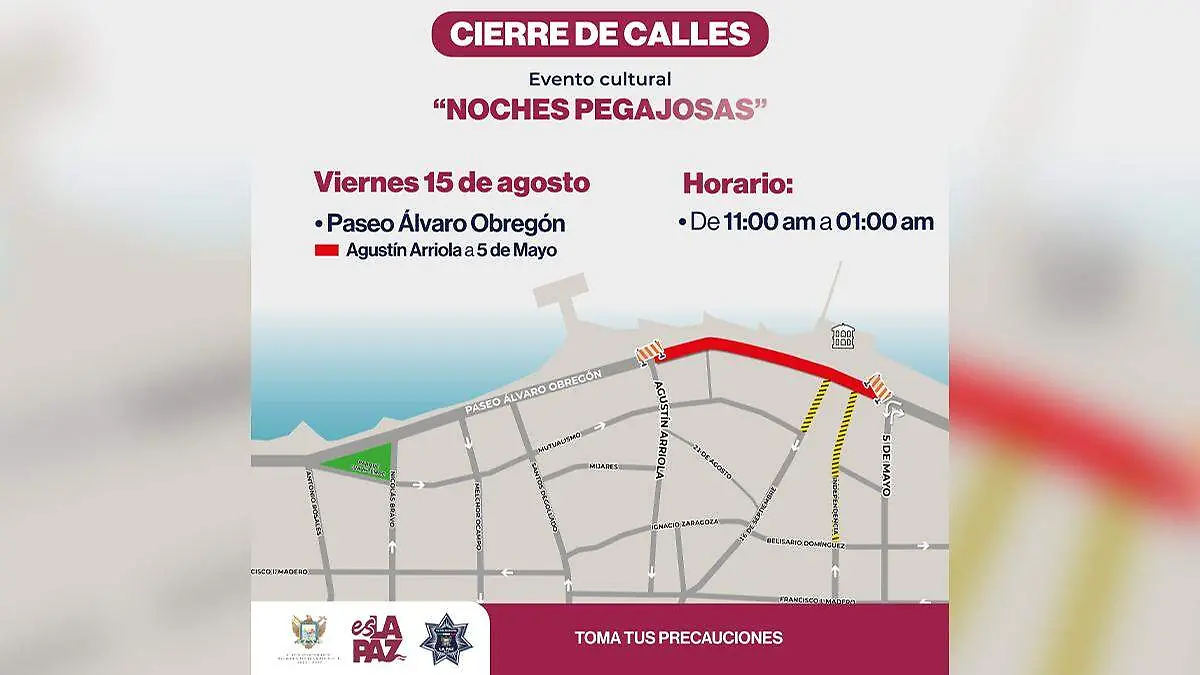 cierre vial noches pegajosas