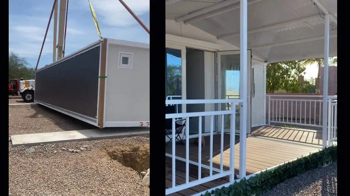 Casa prefabricada comprada en linea