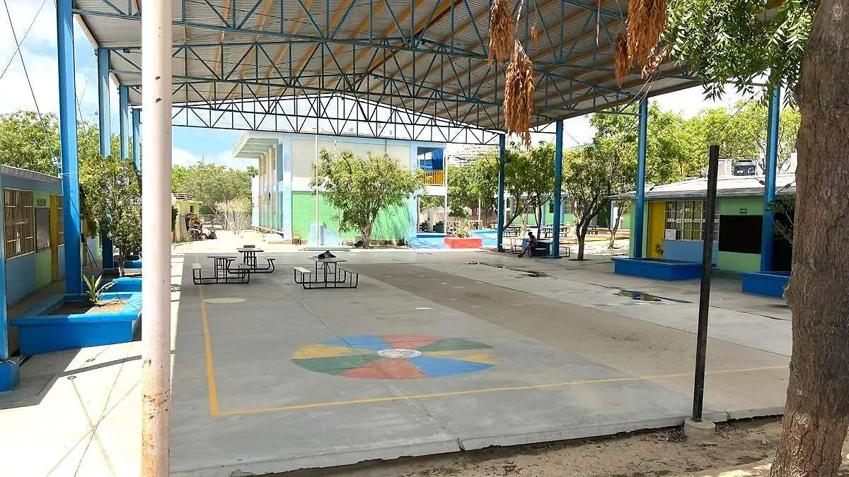patio y cancha de escuela primaria de los cabos