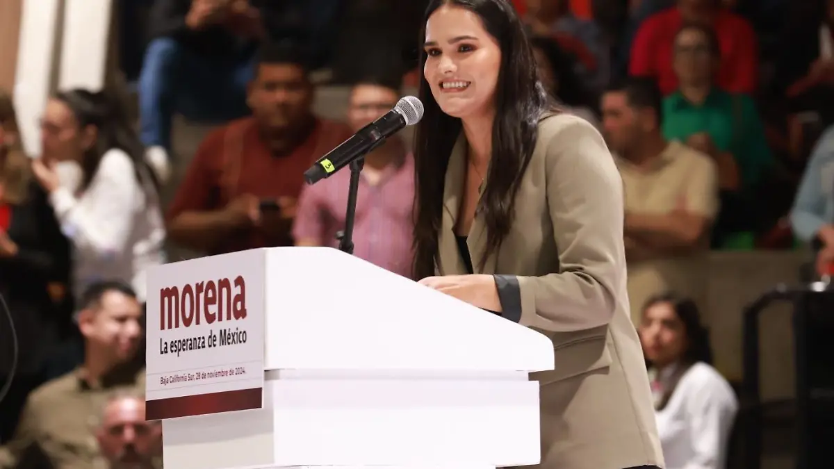 Karina Gonzalez Gavarain presidenta de Morena en BCS