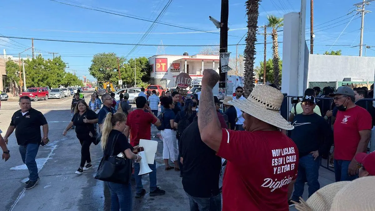Docentes manifestación