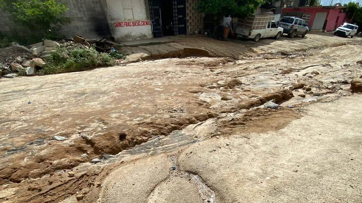 caminos y calles de los cabos afectadas por lluvias