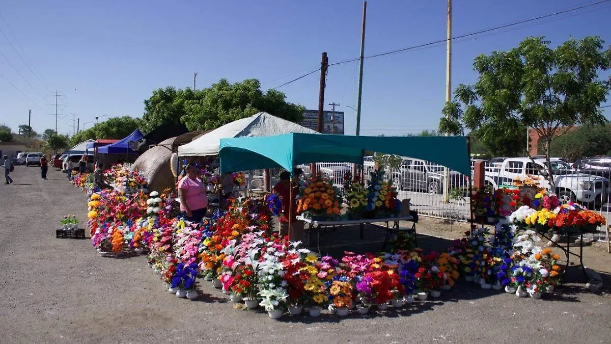 Puestos de flores