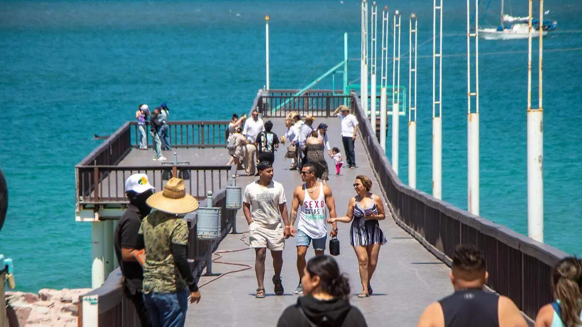 Muelle del coromuel en la paz