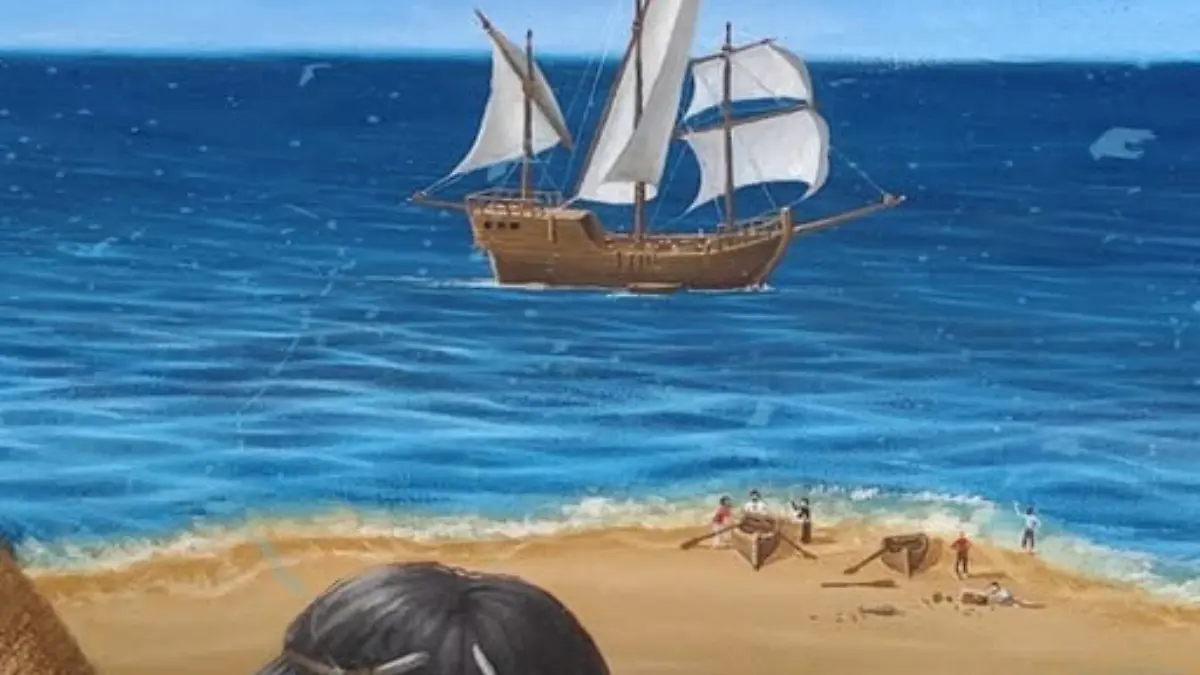 cuadro-barco-sobre-mar