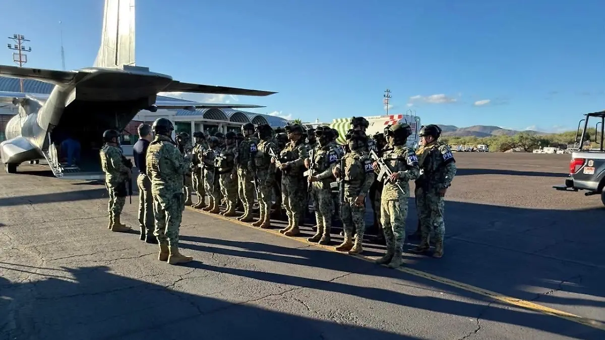 Soldados llegando a tierras sudcalifornianas