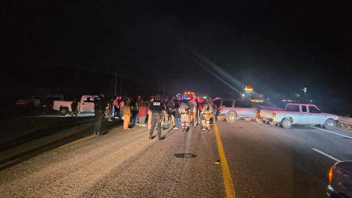 bloqueo carretero pescadero