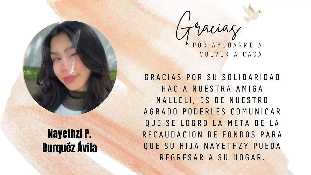 Comunicado familia Nayethzi Burquez