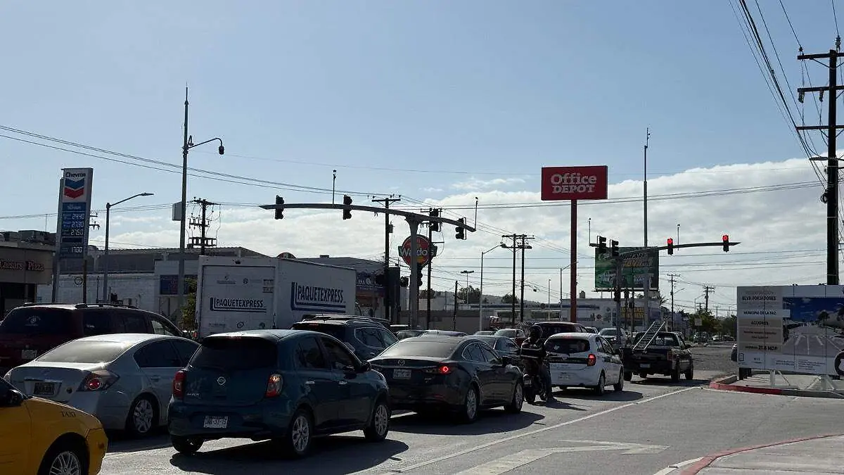 Trafico en calles de la paz 2