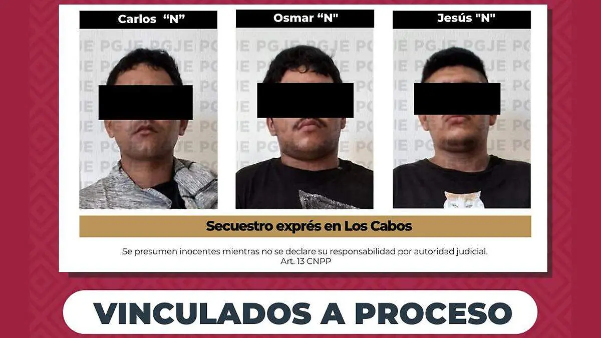 pgje vinculados a proceso secuestro expres