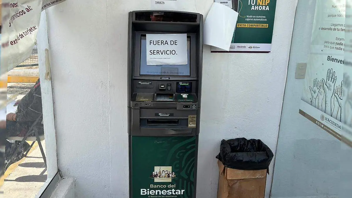 banco bienestar cajero fuera de servicio