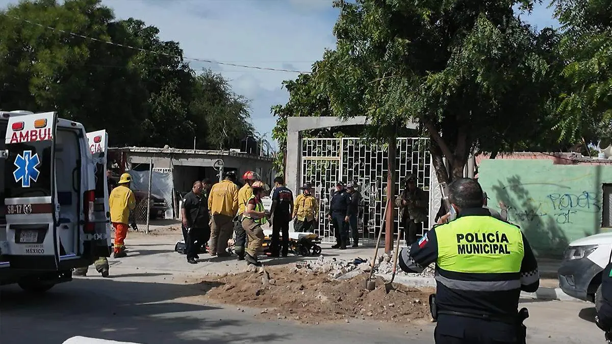 trabajador SAPA zanja