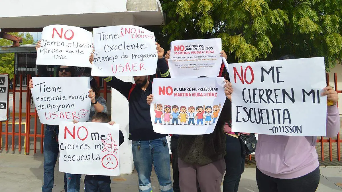 protesta cierre kinder
