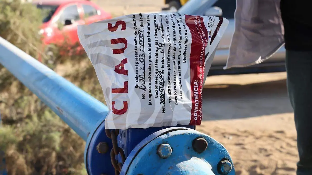 pozo clausurado en los cabos