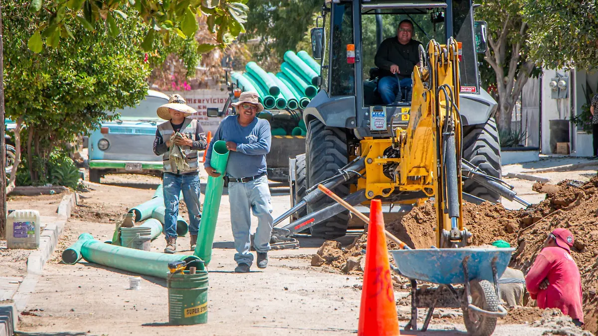 Trabajos para red de agua potable