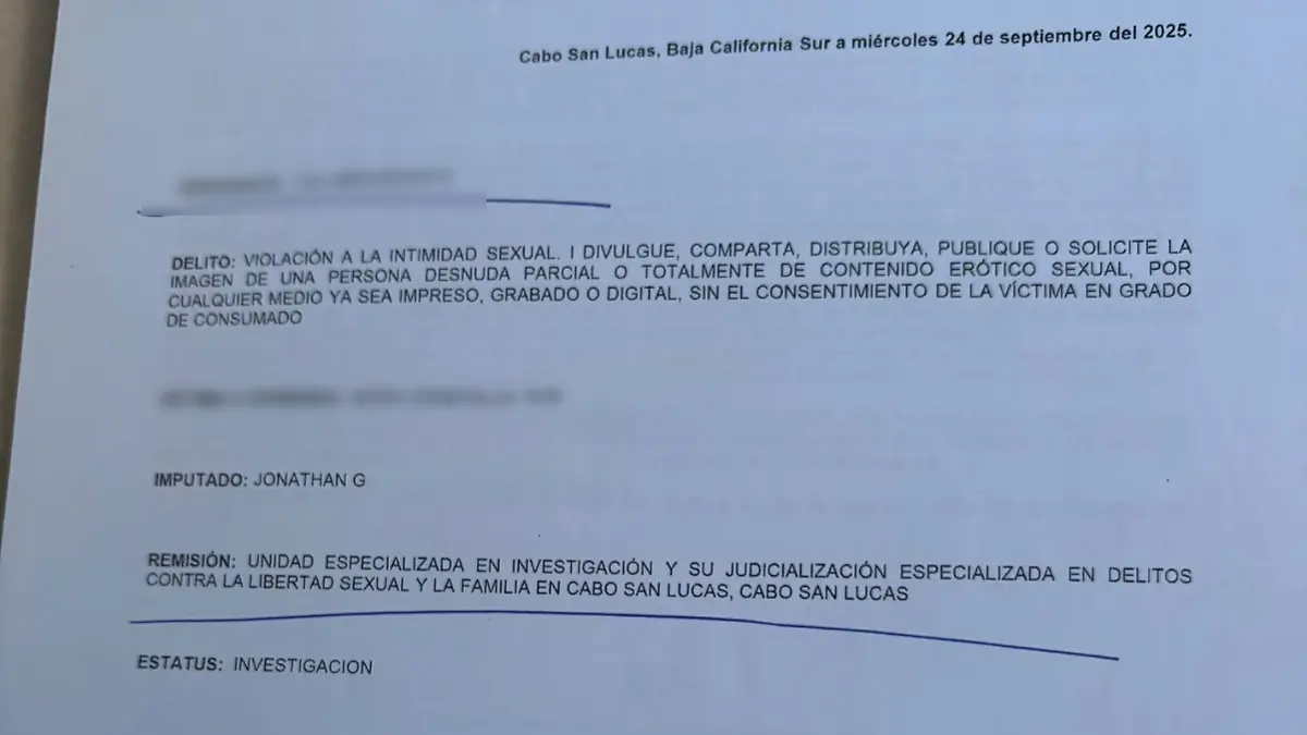 denuncia pgje caso Esmeralda