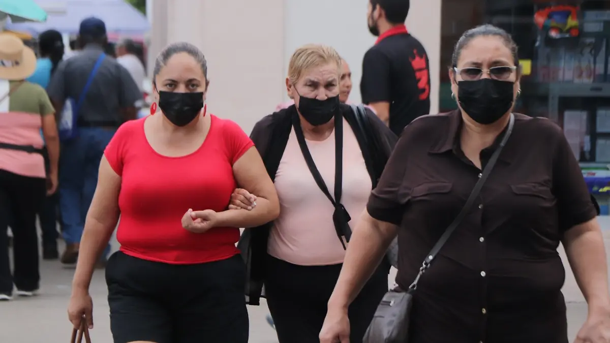 Personas con cubrebocas