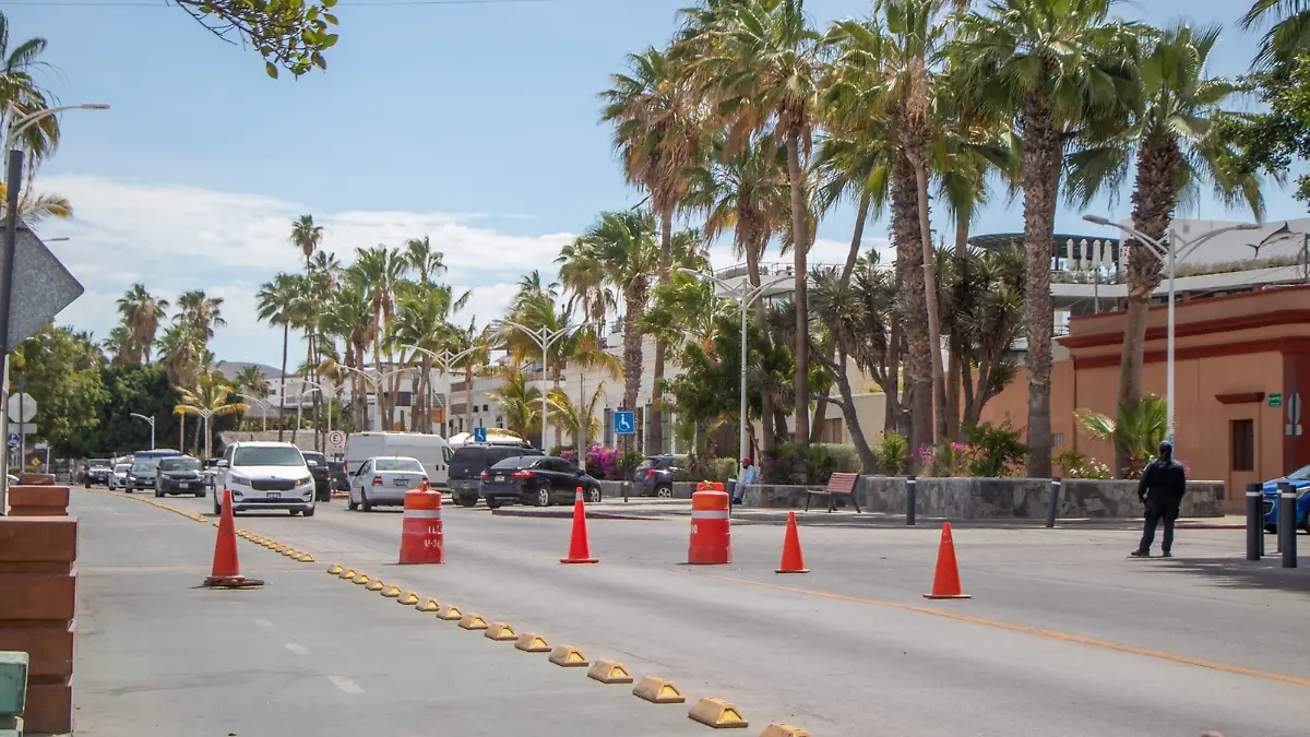 Calle del malecón cerrada por evento