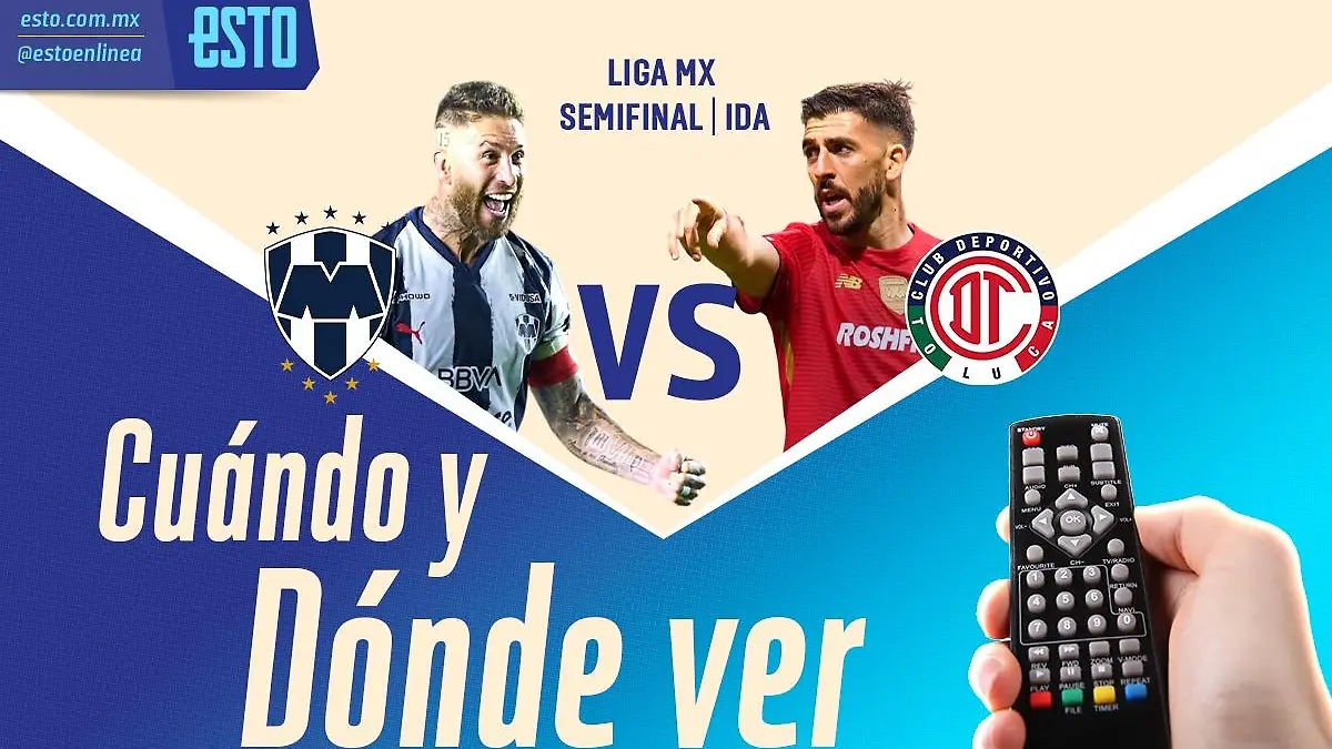 ¿Cuándo y dónde ver el Monterrey vs Toluca de la semifinal de ida del Apertura 2025?/Arte: Abril Hernández